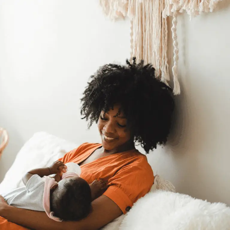 A Black/African mother an her new born baby